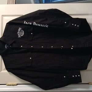 Jack daniels pearl snap shirt